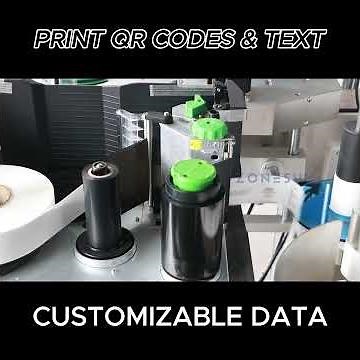 Print & Label in Real-Time! Automatic Square Bottle Labeling Machine