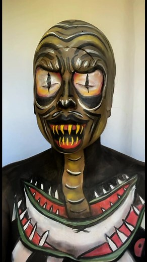 Character Makeup Tutorial: Beetlejuice Snake