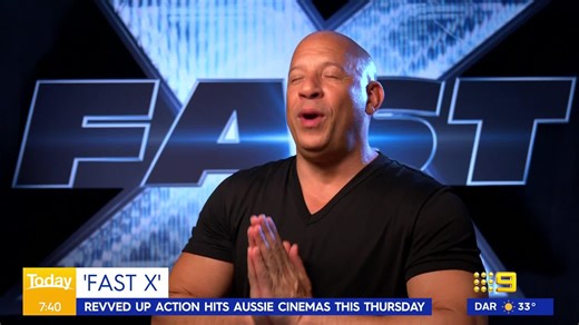 6.4K views · 2K reactions | Are you ready?  You catch the full interview with Vin Diesel tomorrow morning ahead of Fast X hitting Australian cinemas this week. #9Today | WATCH LIVE 5:30am | TODAY | Facebook