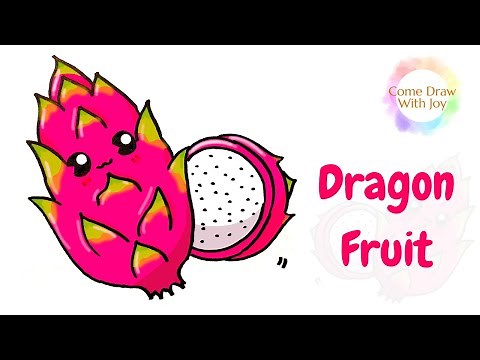 How to Draw a Dragon Fruit Step by Step