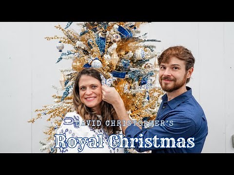 Royal Christmas: Blue, White, and Gold Decor for 2023 by David Christopher's