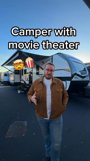 Movie marathon in the mountains >⛰️🍿🚐 This camper is ready for full-time living, weekend trips or cross-country travel! This is the 2026 KZ Connect C312RE from @kzrv1972 It has one of the coolest layouts I have ever seen in a travel trailer, and the price seems incredible for everything you get! Main specs: - 36 feet - 7,790lbs dry - 11’ 6” Height - Sleeps 6 - 2 Slide Outs My fav features: - KING BED - Luxury Bathroom w/ tankless water heater - Upgraded recliners - All the drawers cabinets - D