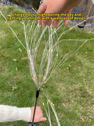 No-wire solar stake lights for easy outdoor lighting #solarstakelights #gardenlighting #energysaving #landscapelights #ODM