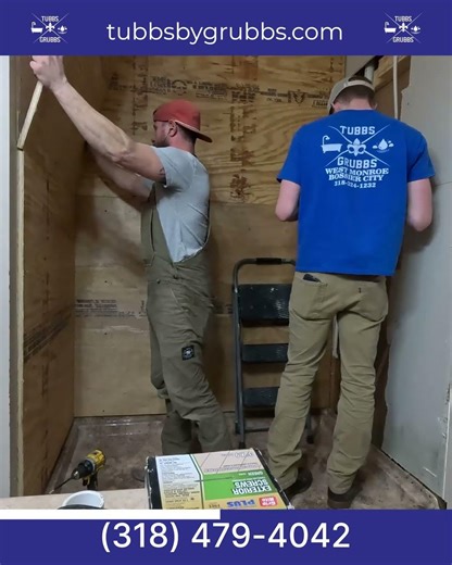 Installing a New Shower by Tubbs by Grubbs