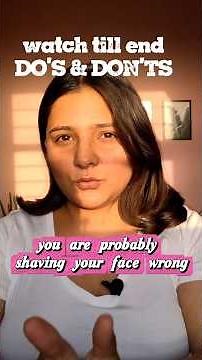 Face shaving with a face razor for a smooth, flawless makeup base ✨remove peach fuzz with face razor