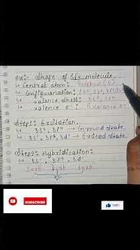 examples of vsepr theory #chemistry