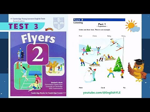 [ Flyers 2 Test 3 ] Authentic Examination Papers | Listening Test 3 (Answer Key in description)