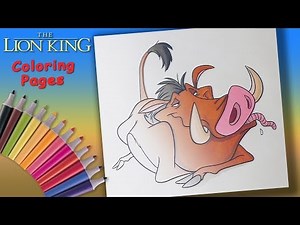 Pumbaa Coloring Pages. The Lion King Coloring Book For Kids