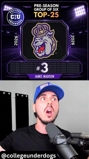 G6 Top-25 Reveal: #3 JMU #collegefootball #shorts