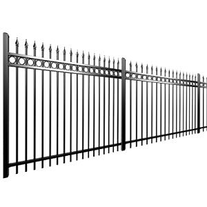 [Hot Item] Metalx Galvnaized Tubular Black Steel Fencing Industrial Color Steel Fence