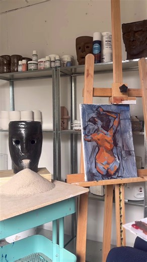 Creative Painting While Chatting: Watch the Process!