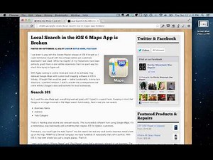 Google Maps App for Iphone - First Impressions (Video)