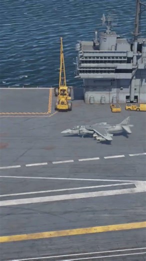 AV 8 Sea Harrier Carrier Landing Mishap