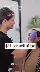 New to MD Esthetics? Enjoy $11 per unit of tox—our best offer to help you achieve smooth, youthful skin instantly! Whether it's forehead lines, frown lines, or crow’s feet, our expert providers use a gentle, artistic touch to keep you looking fresh and wrinkle-free. New patients only. Limited-time offer. | MD Esthetics Med Spa