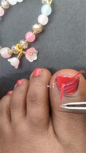 Easy Toe Nail Art Design For Beginners At Home || Simple & Beautiful ❤️ Nail Art #shorts #shortfeed