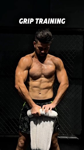 Fighter grip work Towel kettlebell ✅ #mma #martialarts #ufc | Mark "Mugen" Striegl