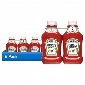 (6 pack) Heinz Tomato Ketchup, 2 ct Pack, 50.5 oz Bottles