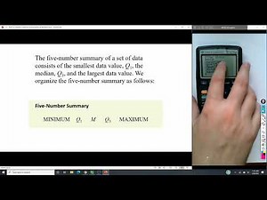 Elementary Statistical Methods - 3.5 The Five-Number Summary and Boxplots