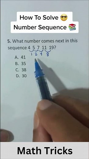 how to solve number sequence? | math tips | math tutorial | Sequence and Series | #shorts