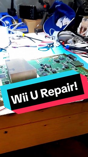 🥱 This is a Broken Wii U getting unbroken... Here's another Wii U getting unbroken @Video Game Restoration #nintendo #Zelda #techtok #tech #pc #repair #Restoration #vgr🕹 #Mario #wiiu