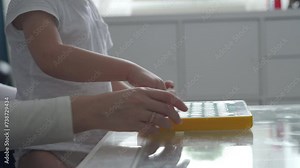 mother and child learning alphabet on smarty alphabet tablet to learn letters, ABC, numbers, shapes, colors, music and words. Interactive toddler learning and education toys for kids boys and girls