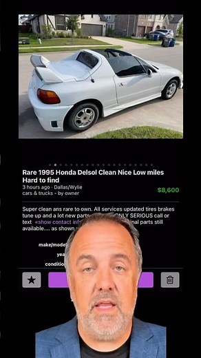 1995 Honda Del Sol – Rare, Clean, and Ready to Drive in Wylie, Texas