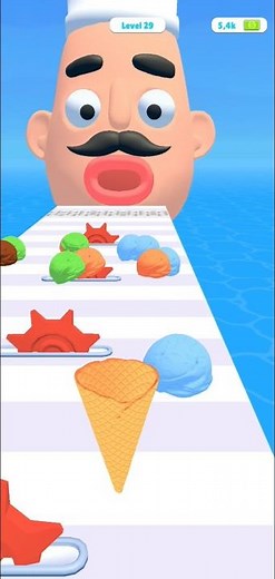 Stacky Ice Cream Runner Level 29 Gameplay #shorts #mobile #games 🍦