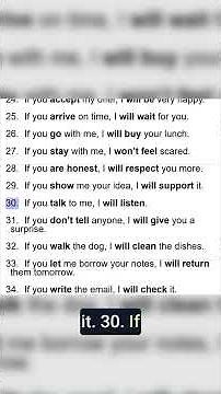 Quick Guide to First Conditional: If-Then