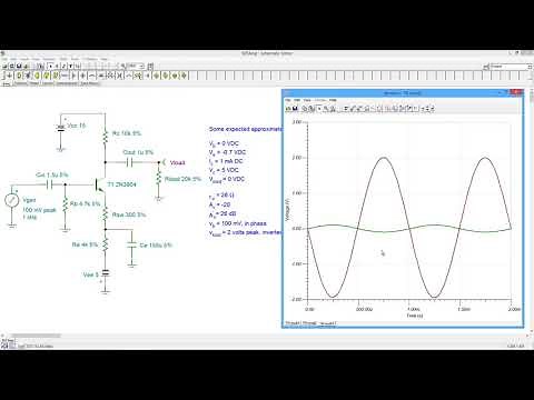 TINA-TI Putting It All Together, BJT Amplifier