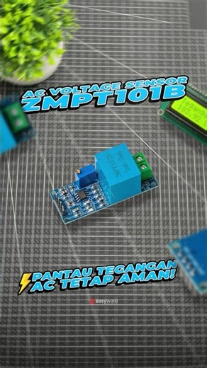Monitoring Listrik rumah Jadi Gampang pakai sensor ini!🔌#listrik #voltage #zmpt101b #arduino