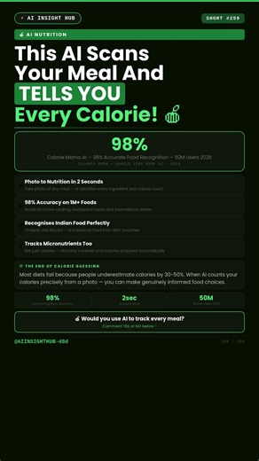 This AI Scans Your Meal Photo And Counts Every Single Calorie In 2 Seconds 🍎 #Shorts #viral #AI