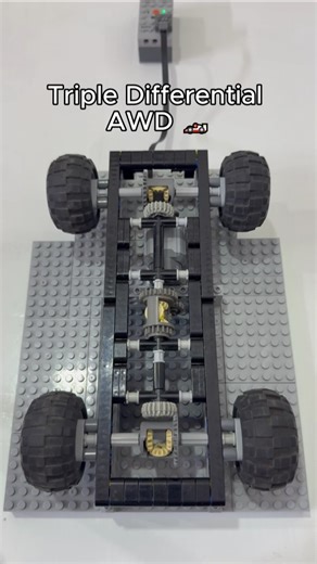 Full-Time AWD System 🏎️⚙️#LegoTechnic#Engineering