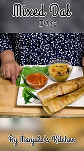 18K views · 80 reactions | Mixed Dal Dosa: A Simple, Nutritious, High...
