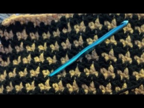 Crochet houndstooth #crochet