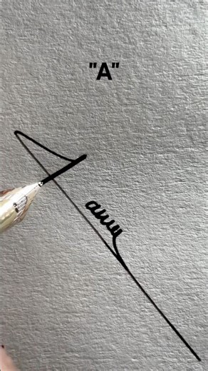❤️How to sign letter "A"?❤️#signature #art #calligraphy #handwriting #alphabet