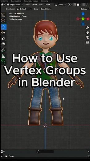 Using Vertex Groups in Blender
