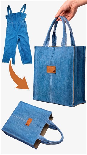 Turn Old Jeans Into a Denim Tote Bag | Miarti 🧵