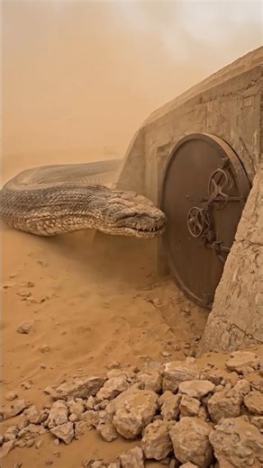 A Giant Snake Approaches My Desert Bunker🤯🪱| Survival Story #build99plus #survival