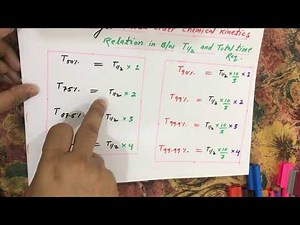 Super awesome tricks for chemical kinetics first order reaction half life time period calculation