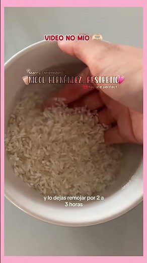 🦢•Tutorial de como hacer la mascarilla de arroz para tu carita•#noflop #apoyo #viral #aesthetic #30k