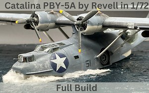 利华Revell 1/72 Catalina PBY-5A卡特琳娜水上飞机模型制作