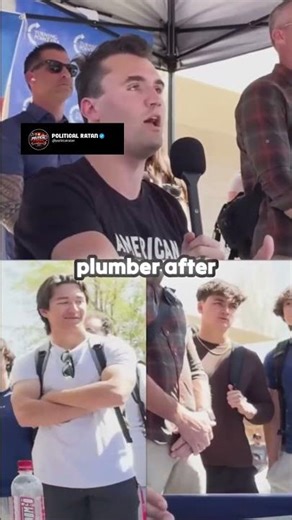 Plumbers make more than most college grads #debate #charliekirk #usa