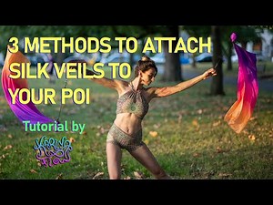 How to attach Silk Veils to Poi Tutorial by Karina Flow