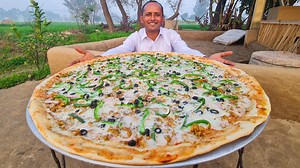 2.5M views · 82K reactions | Giant Pizza Recipe | Biggest Pizza | How to Make Largest Pizza | Mubashir Saddique | Village Food Secrets Subscribe for more videos Instagram : https://www.instagram.com/villagefoodsecrets https://www.youtube.com/channel/UCQexaAjPn3-1MCE4DmBK3Tg | Village Food Secrets | Facebook