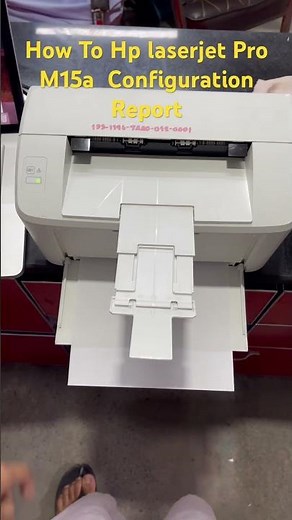 How To Hp laserjet Pro M15a Configuration Report #hplaserjet