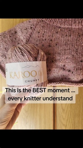 I’ve just finished my raglan increases and joined in the round on my Step by Step Sweater by Florence… and honestly — this is the moment 🥹 No counting and keeping track of increase rows and just knit rows… just smooth, endless knitting from here on. Working this up in Elle Karoo Tweed Chunky and I am absolutely loving the texture and cozy feel it’s giving ✨ @The Wool Shoppe @SaprotexCrafts It’s starting to look like a real sweater now… and that will never stop feeling magical. #knittinginprogre