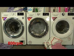 Spin Race - LG DD 1400rpm vs. LG Turbowash 1400rpm vs. LG Turbowash 360 1600rpm