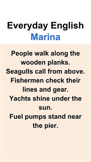 Everyday English: Marina #english #marina