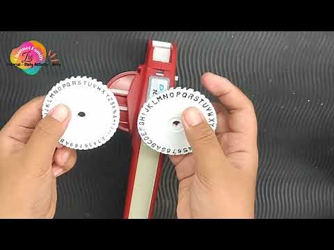 CARA MENGGUNAKAN DYMO 1610 LABEL MAKER EMBOSSING ANGKA DAN HURUF