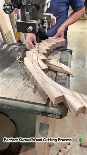 Amazing Bandsaw Wood Cutting Skills 🪚✨ #Woodworking #DIY #Craftsmanship